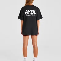 Haute qualité femmes hommes mode lettre impression sport Fitness à manches courtes T-Shirt col rond T-Shirt hauts unisexe T-Shirt vêtements 4