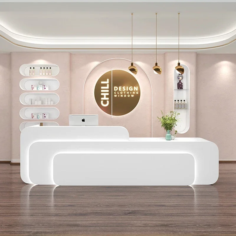 Reception For Church Pulpitos Cash Register Desk Counter Ecture Table Table Office Desk Reception Luxury 160cm Furniture