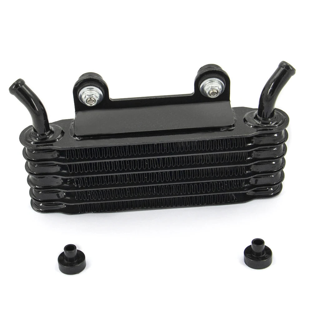 High Quality Black 6 Rows Motorcycle Oil Cooler Suit for Honda Yamaha 200mm Modified Motorcycle and Car Accessories