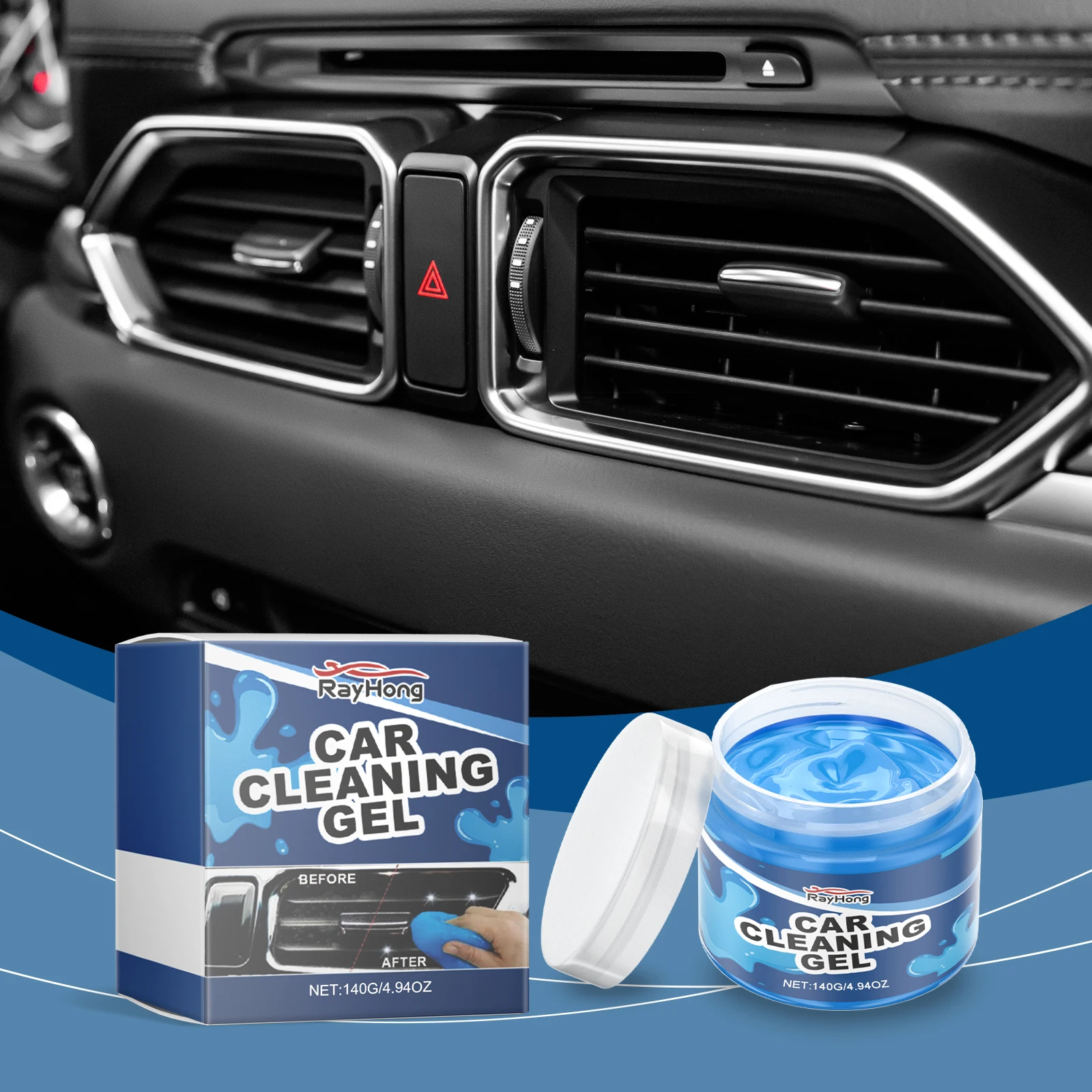 Universal Car Cleaning Gel Detailing Putty, Car Goop Cleaner Interior Cleaner Putty for Home, Office, Keyboard, Computer