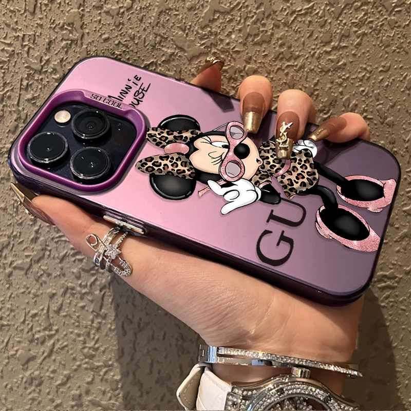 รูปสินค้า เคสไอโฟนลายมินนี่เมาส์น่ารัก ป้องกันการตก กระชับมือ