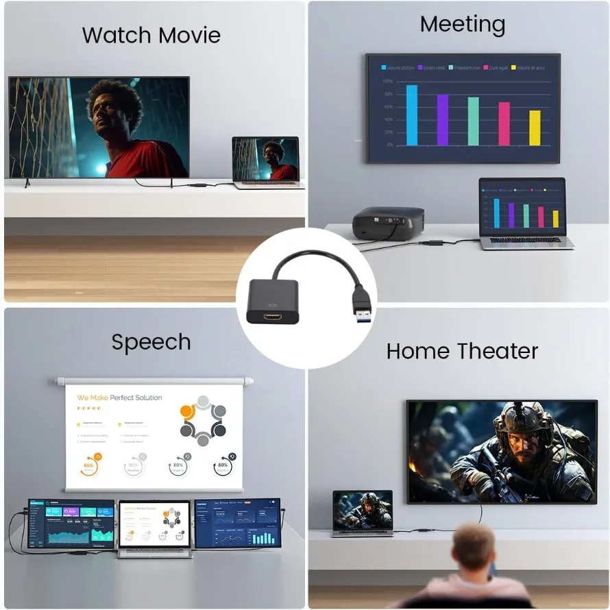 High-Definition USB 3.0 to HDMI Adapter