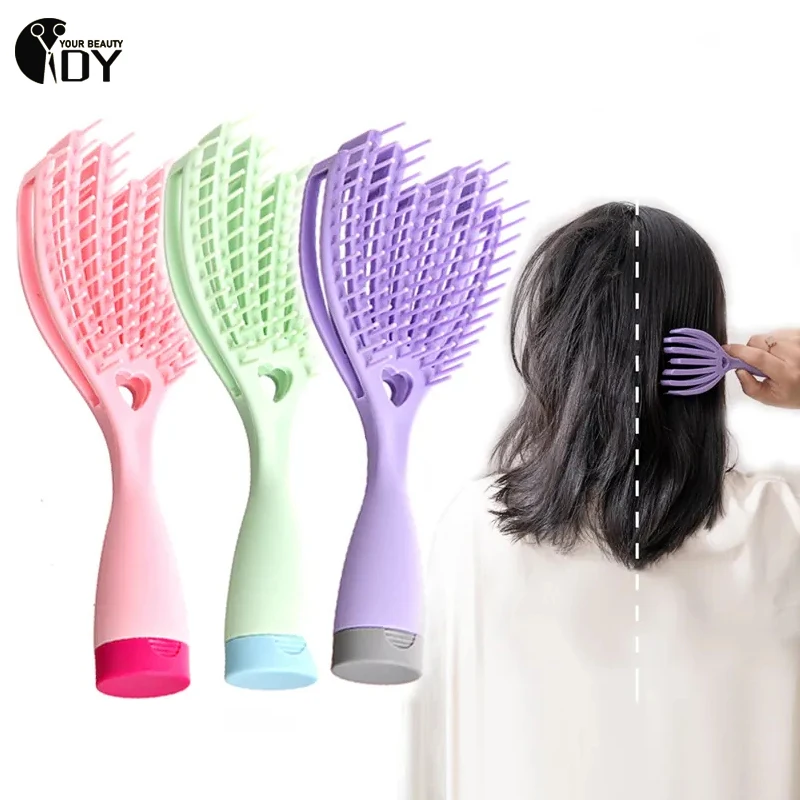 Hair Comb Detangling Brush Scalp Massage Hair Brush Detangler Brush For Women Wet Dry Hollow Out Massage Combs Hair Brush