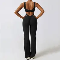 Nouvel ensemble de sport pour femme : Combinaison de yoga, tenue de sport, combinaison de fitness extensible, body push-up pour l'entraînement 5