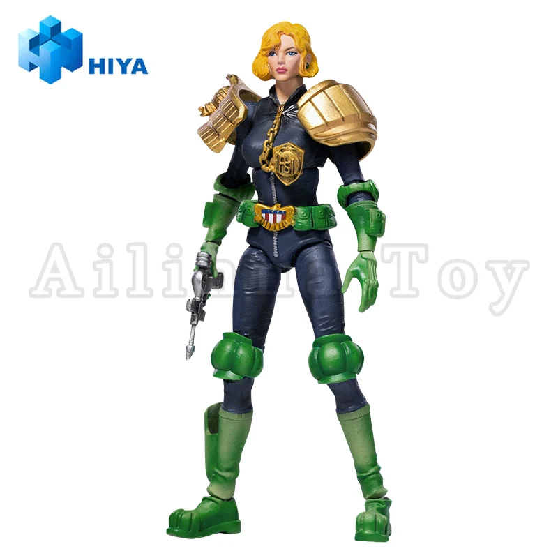 

HIYA 1/18 4inch Action Figure Exquisite Mini Series Judge Dredd Judge Anderson Anime For Gift Free Shipping