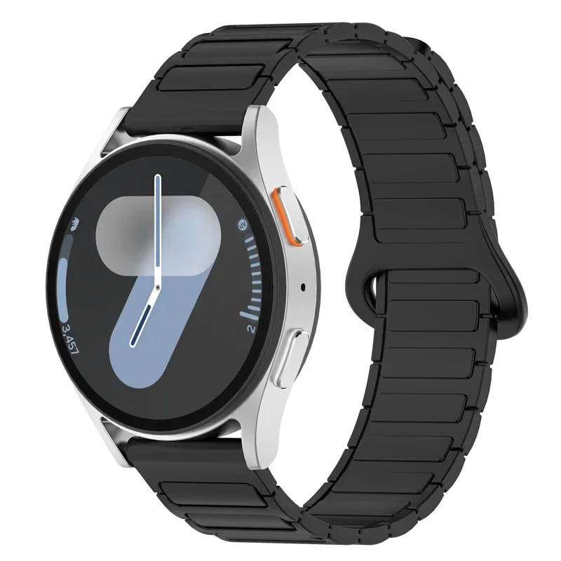 Magnetic Loop Waterproof Silicone Watch Band - Universal 20mm 22mm Bracelet Strap