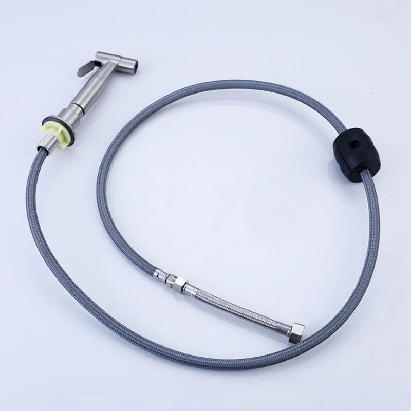 Stainless Steel Kitchen Sink Side Sprayer Set Pull Out Faucet Handheld Bidet Single Cold Water Tap For Washing Fruit Vegetables