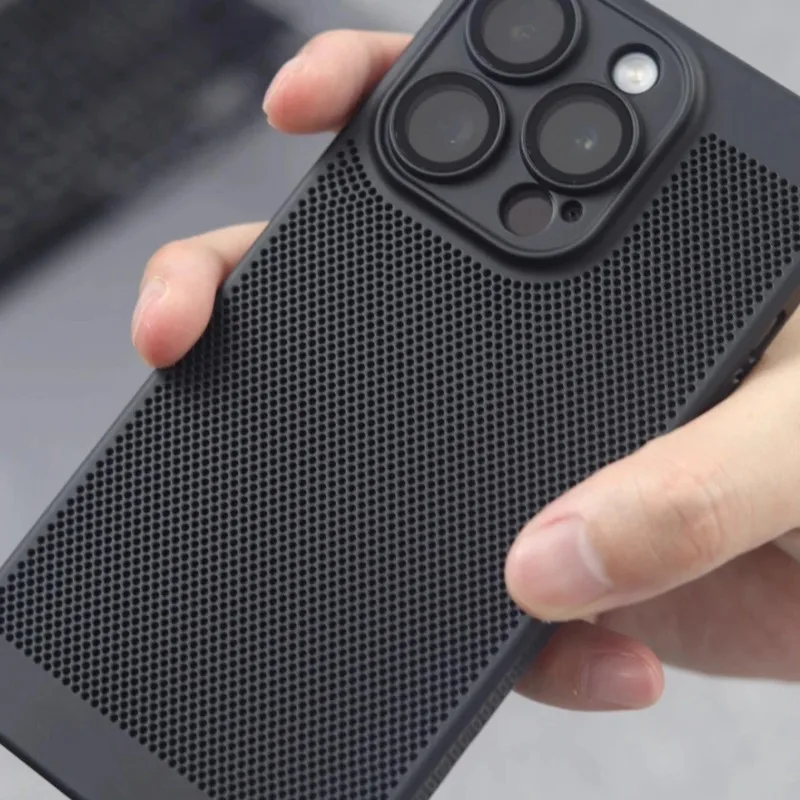 Ultra Thin Honeycomb Mesh Hard PC Case with Lens Protection and Heat Dissipation
