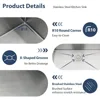 33x22 Kitchen Sinks Workstation, Drop In Stainless Steel Single Bowl Handmade Topmount Kitchen Sink w/Cutting Board 4
