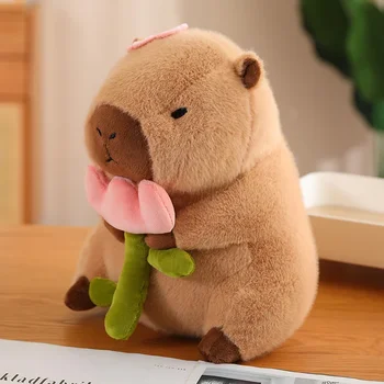 Capibara Peluche Simulazione Capibara Cosplay Unicorno Dinosauro Vestito Boba Pane Frutta Cibo Decor Uccelli Bolla Animali di peluche