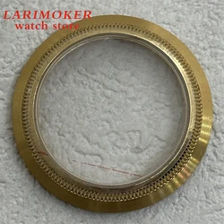 BLIGER Durable Stainless Steel Watch Back with Glass/Solid Option - Fit 36mm38mm case (Golden2)