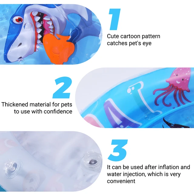 Cat Playing Water Mat Sensory Water Play Mat For Cat Pvc Ocean Fish Crawling Induction Cat Playing Water Mat Interactive Cat Toy 5
