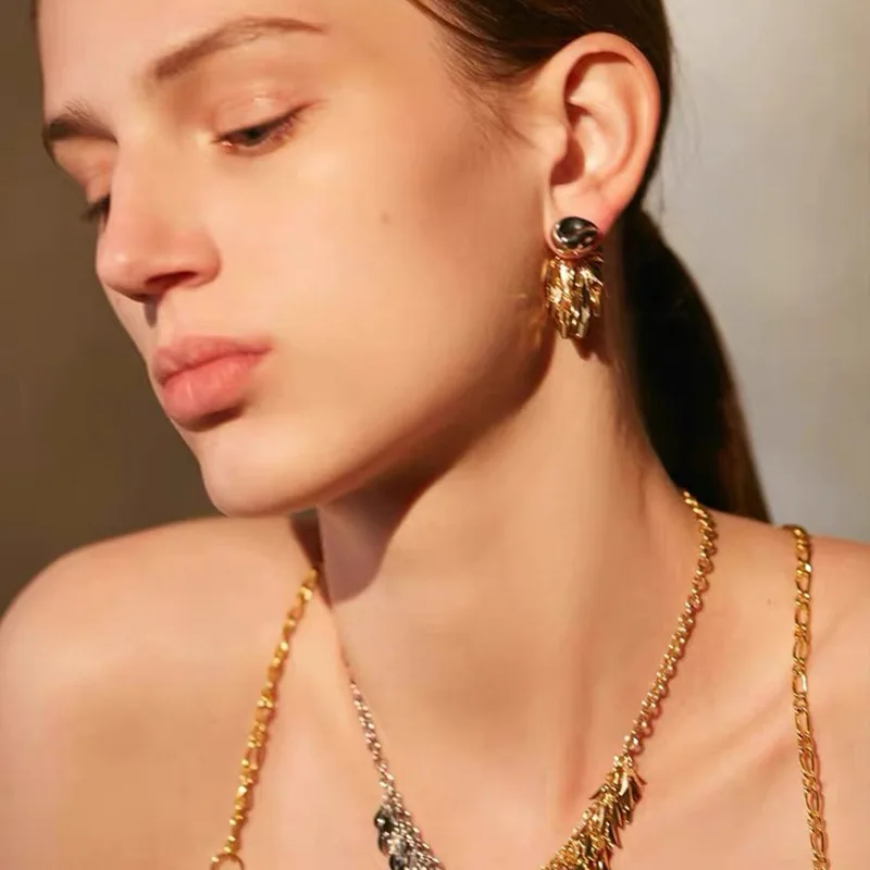 Two color tassel earring bracelet