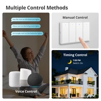 Zemismart Zigbee Push Wall Light Switches Work with Tuya Alexa Google Home Smartthings via hub 1 2 3 4 Gang Neutral Interruptor - Image 4