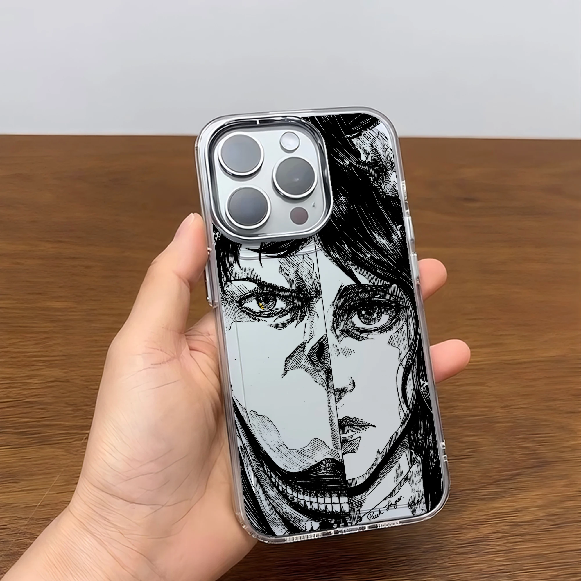 Anime Black Attack On Titan Soft Phone Case – Stylish Protective Cover
