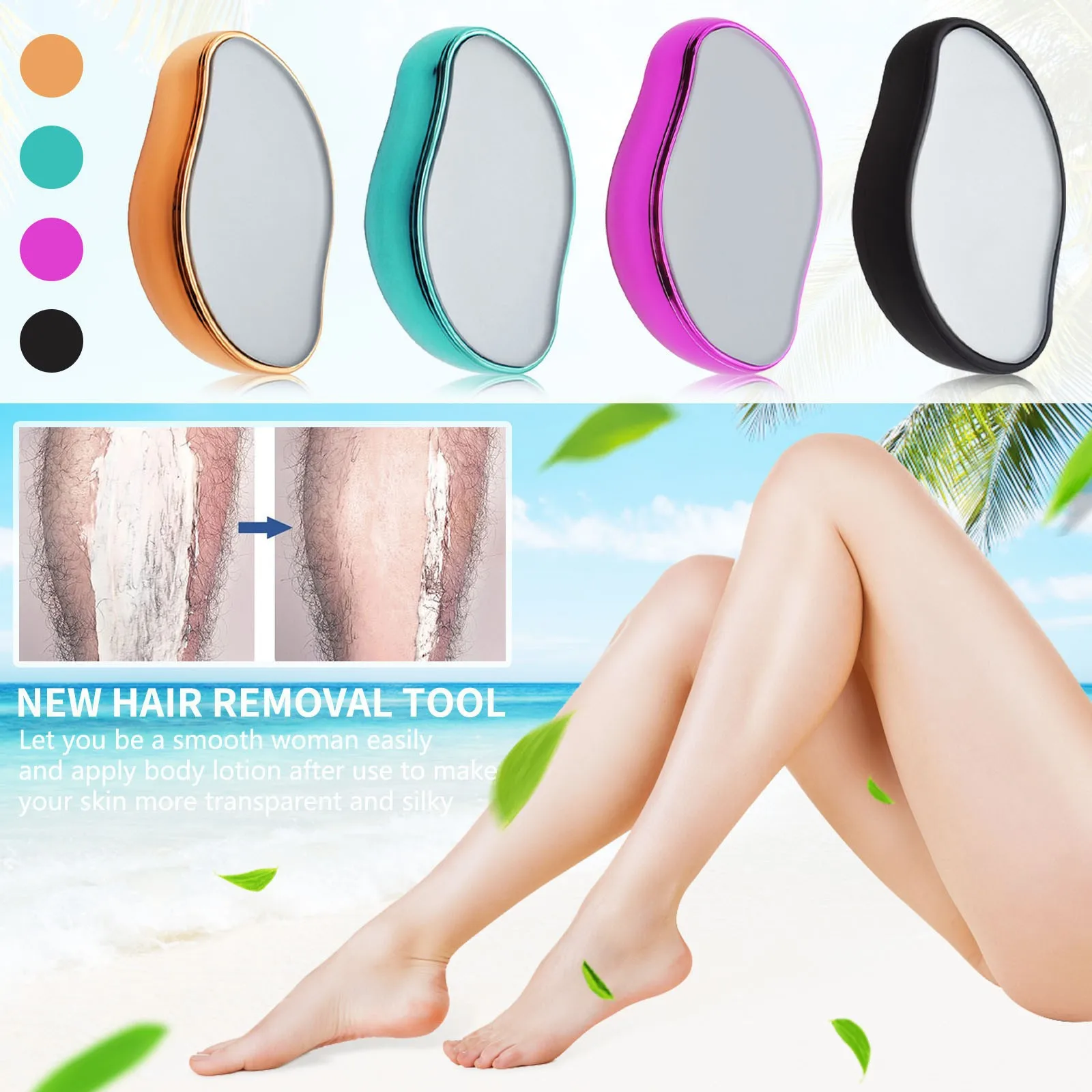 Hear Remove Hair Removal Stone Depilatory Gum Eraser Scrub Netscroll Painless ...