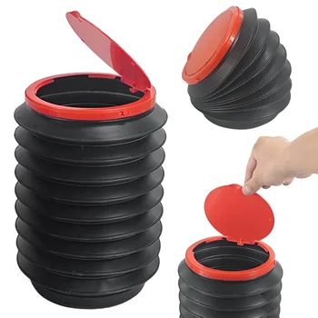 4L Car Folding Trash Can Portable Small Car Trash Bin Multifunctional Water Bucket Automotive Garbage Can Car Accessories 1