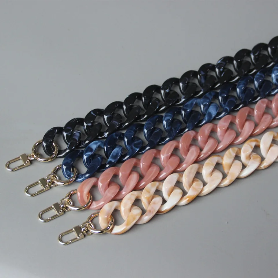 Catene per borse in resina acrilica da donna Cinghie per borse a tracolla Borsa staccabile con catena per pochette Accessori per borse di ricambio per cintura a catena  1524