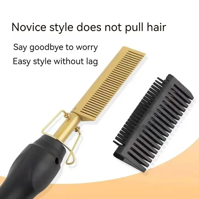 Electric Curling Iron Massage Comb For Long Curly Hair Haircutting Comb For Women Home Use Durable Curling Comb Fluffy Combs 2