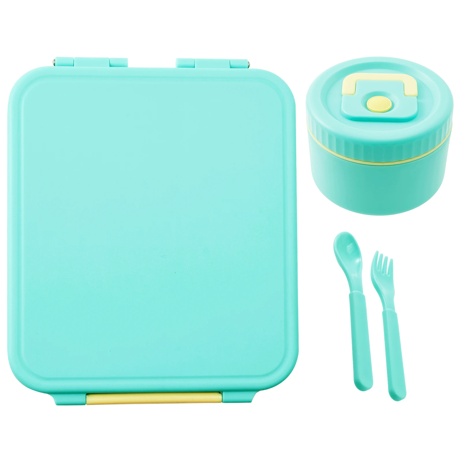 Large 1700ml Portable Sealed Lunch Box with Utensils and Soup Bowl - Ideal for Office, School, and On-the-Go Meals
