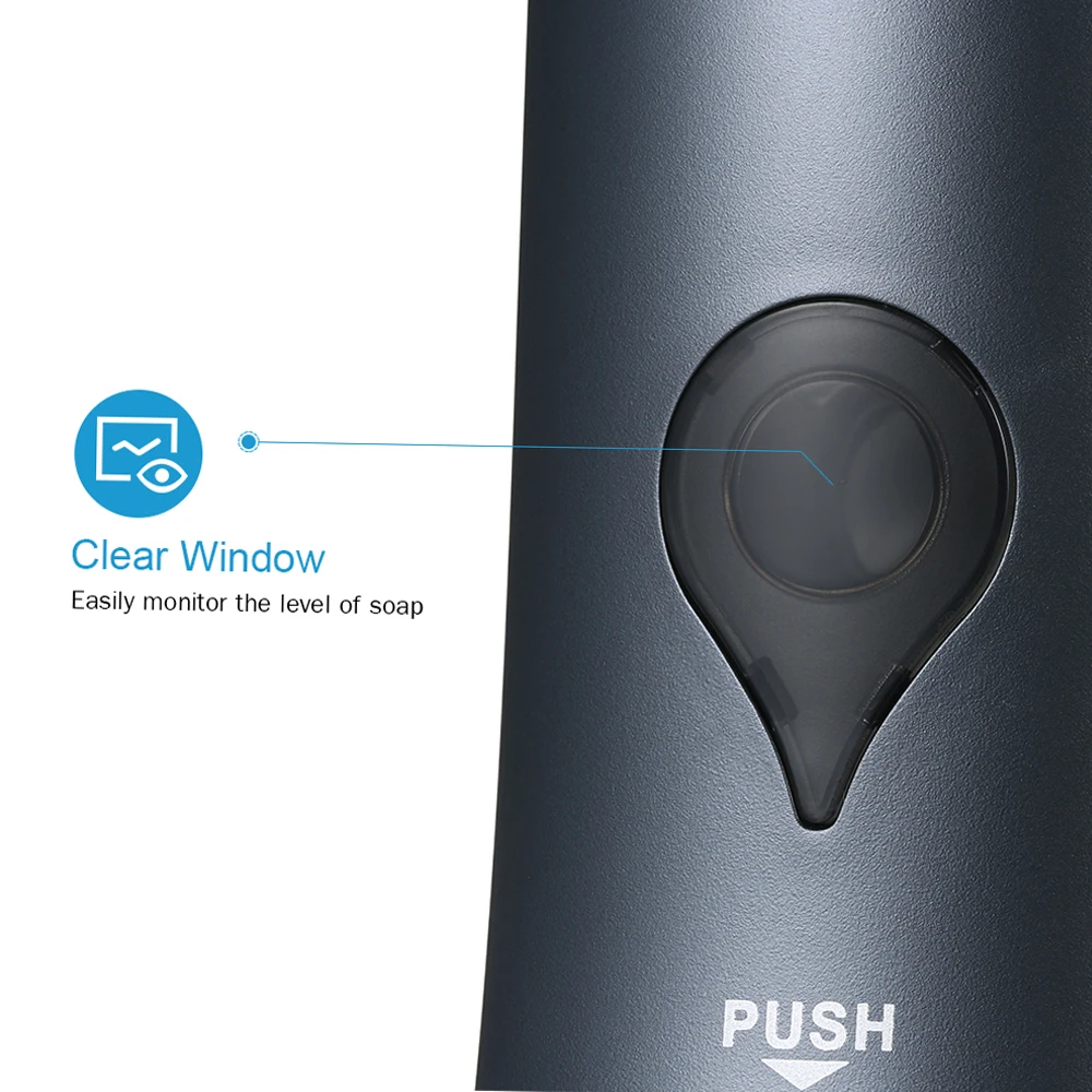 300ml No Drilling Wall Mounted Single-Head Manual Soap Dispenser Bathroom Shower Gel Liquid Shampoo Soap Dispenser 4
