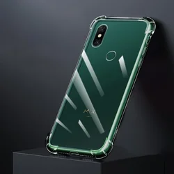 Enhanced Airbag Anti-Drop Translucent Phone Case - Soft Gel Bumper with Thickened Corners for Xiaomi Mix 2S (Clear)