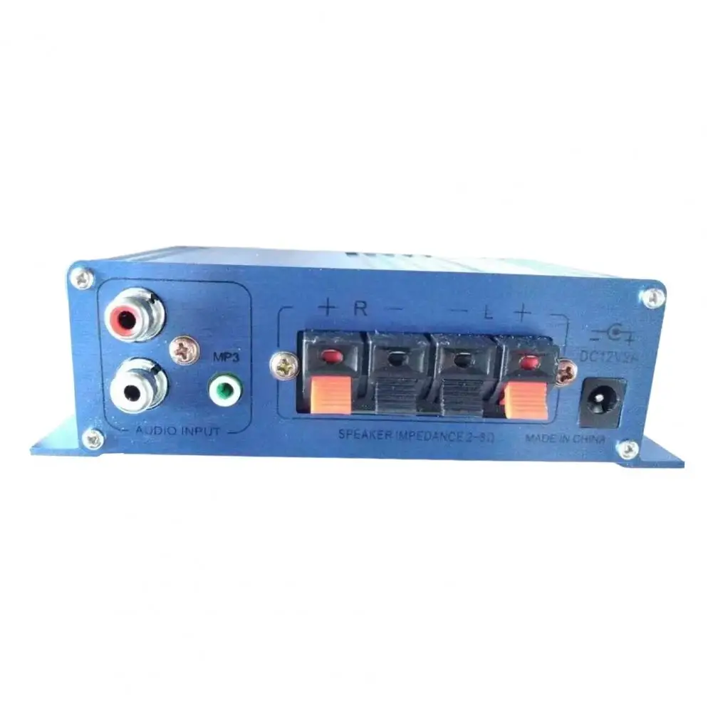 Power Amplifier Practical Overheat Protection Blue Volume Control Audio Amplifier audio amplifier for Home Use