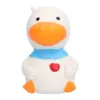 Latex Duck Dog Toys Durable Cute Interactive Funny Squeak Duck Toys for Dog Puppy Chewing PlayingWhite 1