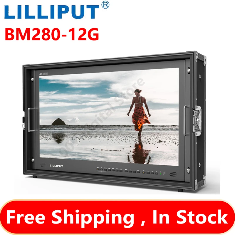 

LILLIPUT BM280-12G 28" 10bit 12G-SDI 4K Broadcast Director Monitor with SDI HDMI Tally Audio Interface