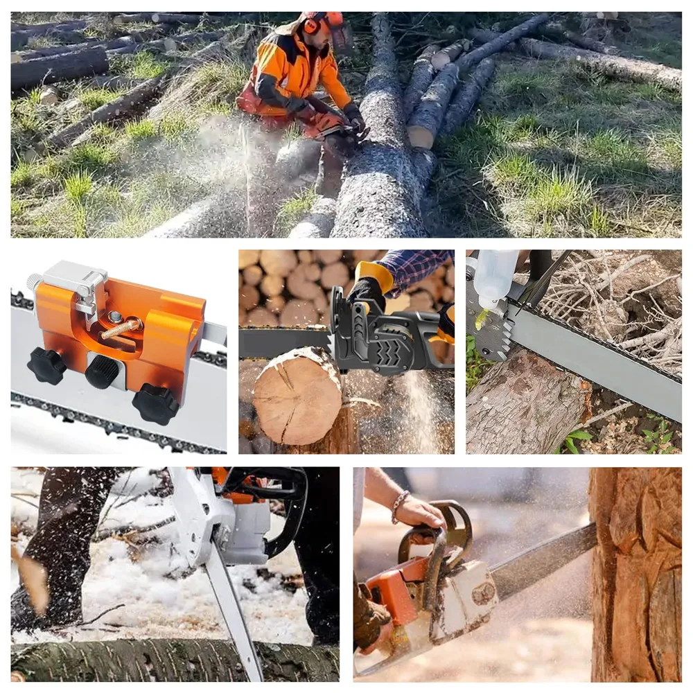 Chain saw sharpeners，Portable chainsaw chain sharpening Woodworking Grinding Stones Electric Chainsaw Grinder tool Dropshipping