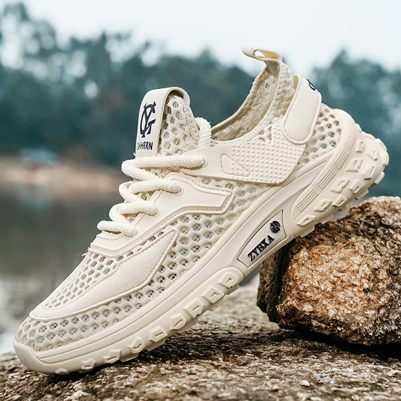 Men's Summer Breathable Lightweight Quick-Drying Sports Water Shoes Trendy Climbing aqua Shoes Athletic Sneakers