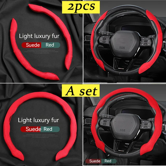 Black Genuine Leather Hand Stitched Car Steering Wheel Cover For Land Rover Freelander 2 Discovery 4 Range Rover Car Accessories