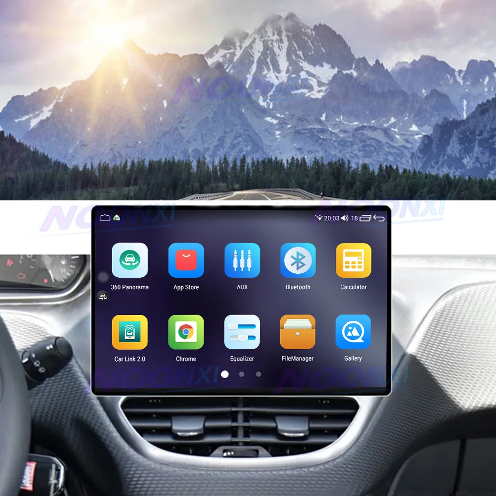 

For Peugeot 2008 208 Series 2012-2020 All In One Car Radio 2 K Screen 1920x1200 RES Android 13 System GPS Carplay 13.1 inch