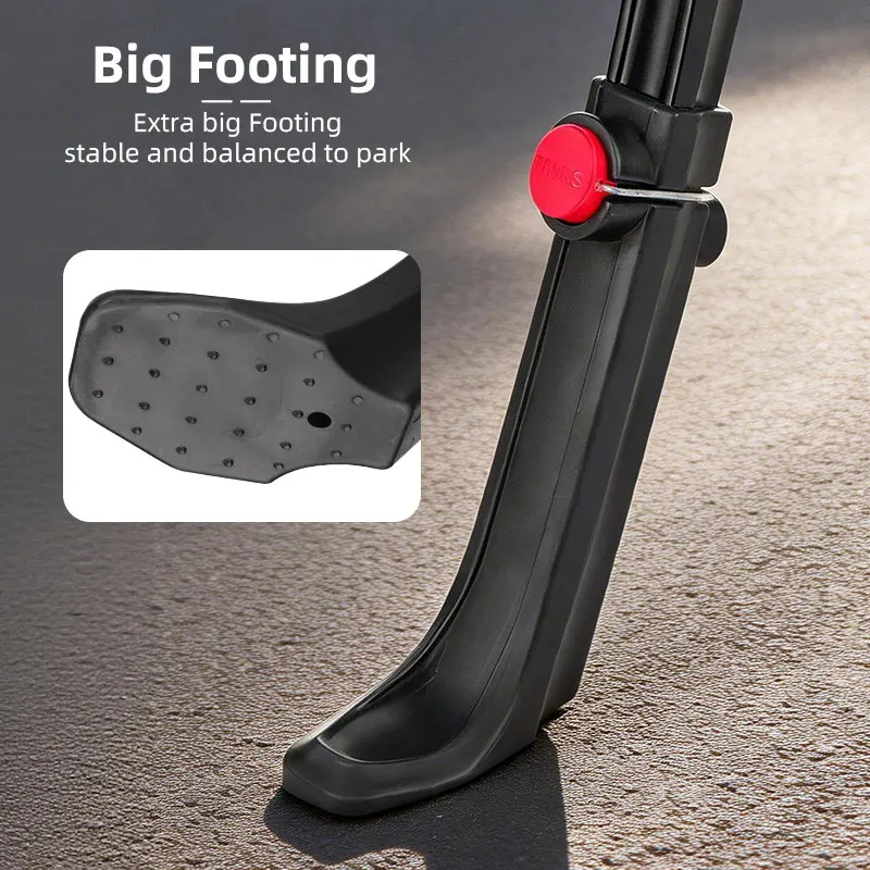 Deemount Lightweight Sturdy Alloy Bike Kickstand with Non-Slip Wide Foot Design
