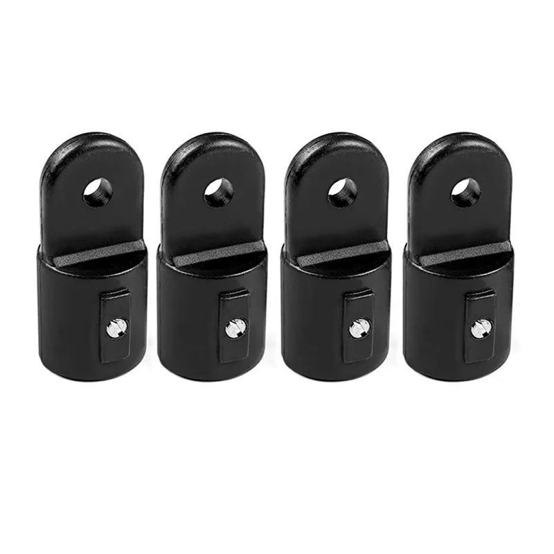 ISURE MARINE 4Pcs Black Nylon Bimini Top External Eye End Cap For 3/4