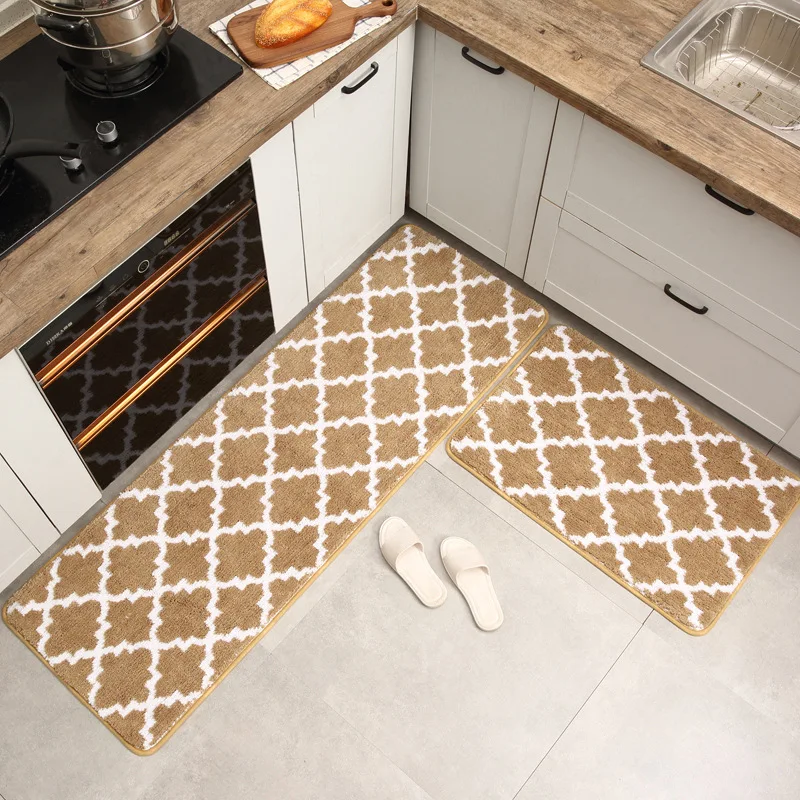 

Kitchen Mat Floor New Nordic Style Household Water Absorbing Oil Absorbing Non Slip Floor Mat Bedroom Bathroom Door Mat