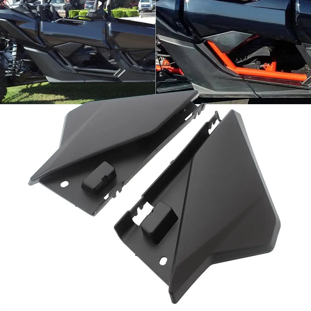 2Pcs UTV Rear Left & Right Lower Door Half Insert Panels Black For Can-Am Maverick X3 Max STD XDS 4x4 Turbo R DS RR 2018-2022