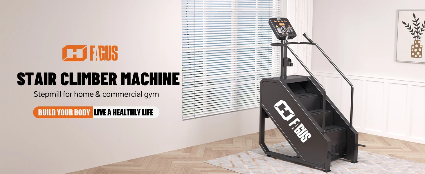 Description Picture 2 of itemContinuous Stepmill Stair Stepper with LED Screen, Commercial Grade Stair Climber Exercise Machine with 15 Resist