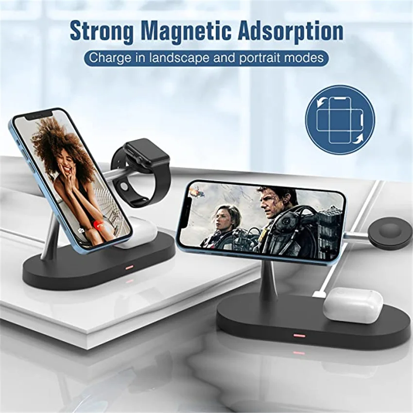 in Magnetic Wireless Charger Stand For iPhone 14 13 12 Pro Max