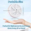 Mini Washing Machine USB Rotating Turbine Portable Washing Machine For Socks Underwear Wash Dishes For Travel Home Business Trip 5
