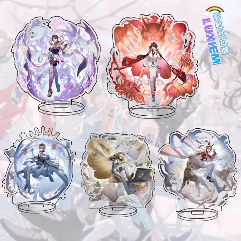 Anime Luxiem Vtuber Supporto Acrilico Shu Mysta Luca Ike Vox Personaggio Modello Piatto Desk Decor Fan Regali Accessori Cosplay Carino