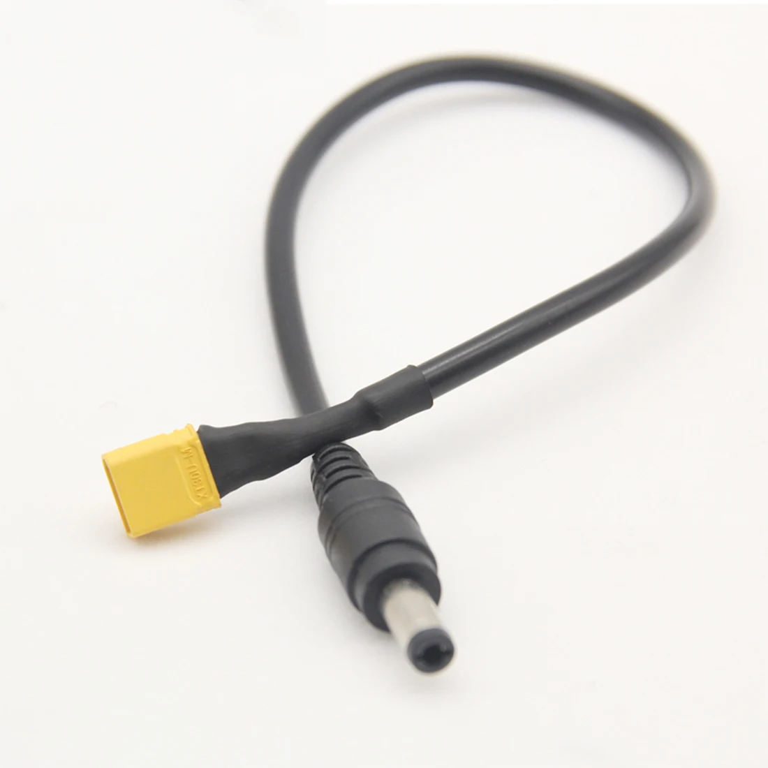 ShenStar XT60 / XT30 to DC5.5 2.5mm Male to male Connector Adapter Power Cable 10A for Fatshark Skyzone FPV Goggles Battery 30cm power cable