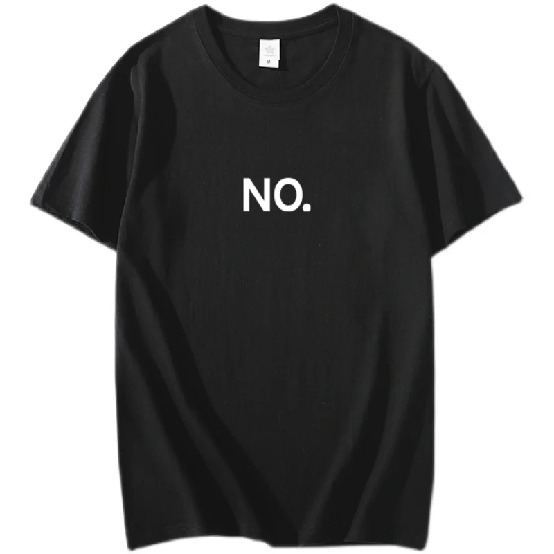 

Funny NO NO NO Hip Hop Tshirt Cartoons Style Tees Soft Cotton Men T-shirt Unisex Funny Harajuku Short Sleeve Casual Women T