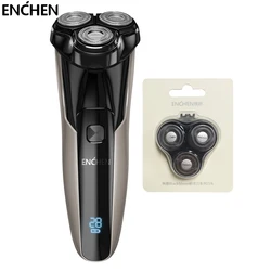 ENCHEN New Electric Razor Man IPX7 Waterproof Electric Face Shaver for Men Cutting Shaving Machine  Beard Trimmer BlackStone 5S