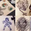 30/10/5/1PCS Silicone Tattoo Practice Skin Double Fake Tattoo Skin  Permanent Makeup Tattoo Beginner Practice Synthetic Leather 4