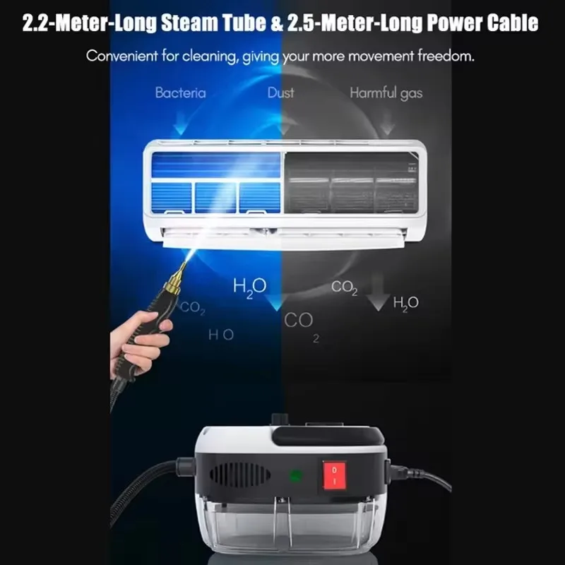 Steam Cleaner High Temperature Sterilization Car Steaming Cleaner Air Conditioning Kitchen Hood Home 110V US Plug /220V EU Plug 5