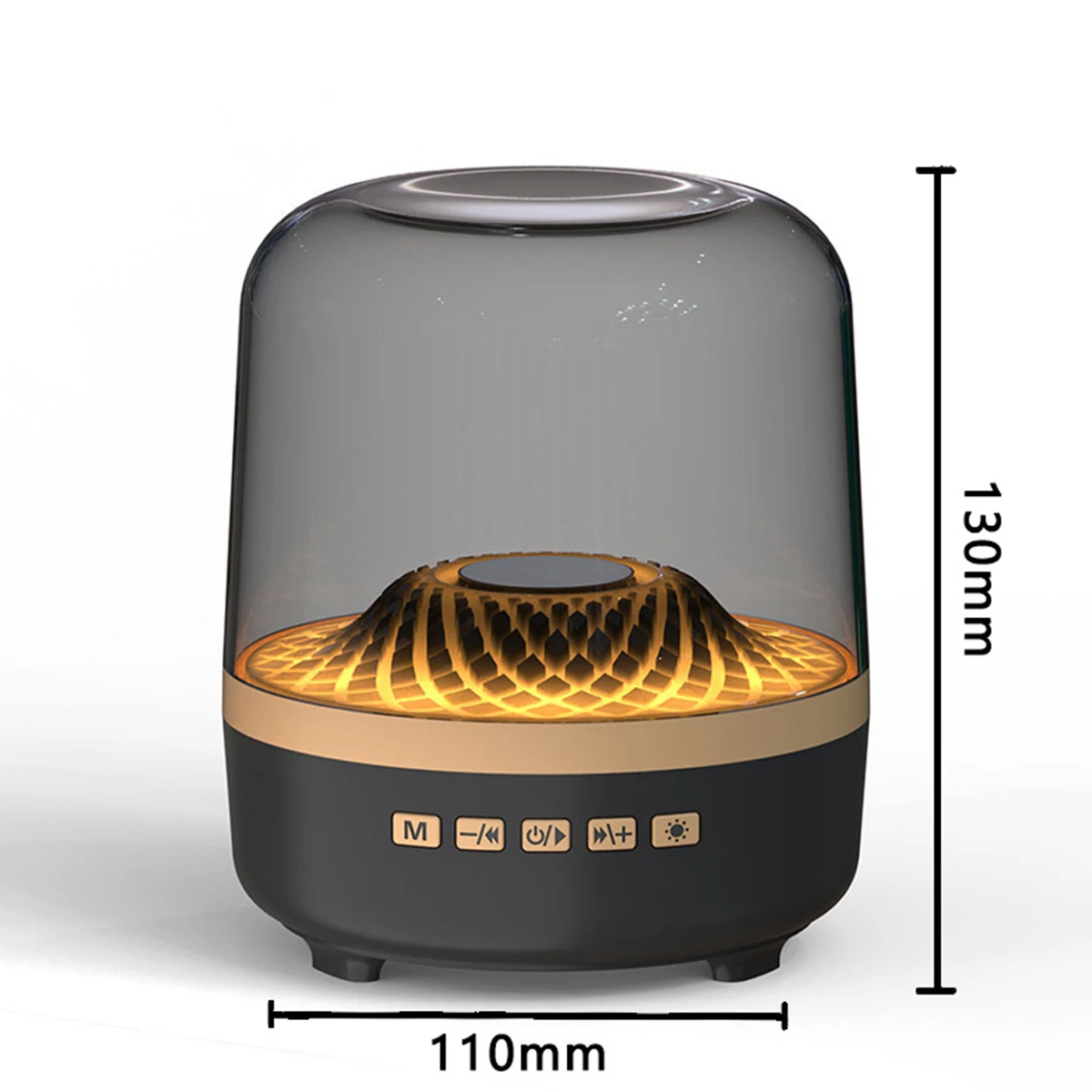 Portable Wireless Bluetooth Speaker With Led Light And Fm Radio_voghion.com
