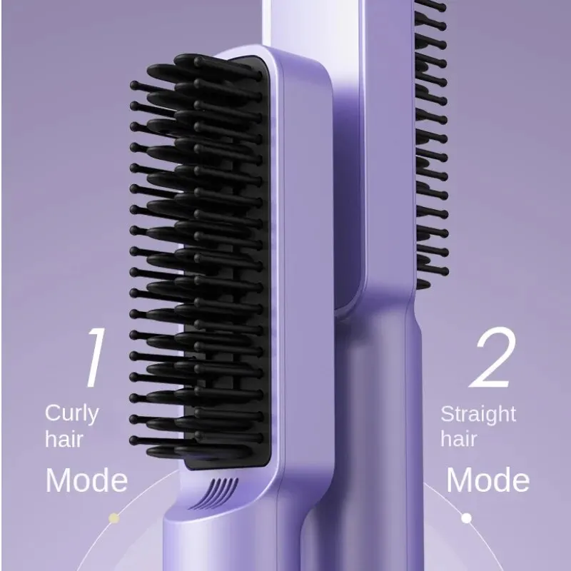 Straight Hair Comb Electric Hot Comb Straight Curly Hair Two-in-one Comb Three-speed Temperature For Different Needs 2