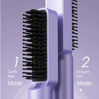 Straight Hair Comb Electric Hot Comb Straight Curly Hair Two-in-one Comb Three-speed Temperature For Different Needs 2