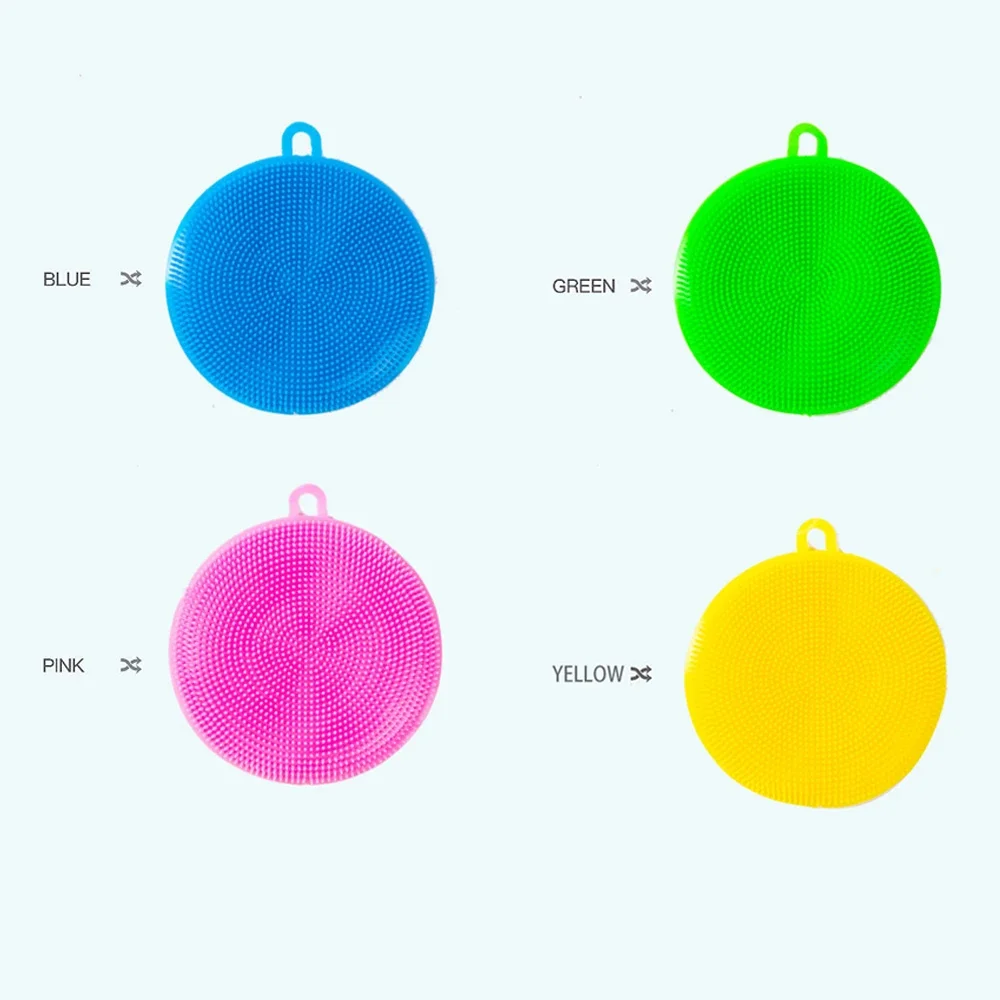 Silicone Dish Cloth Non Oily Kitchen Special Dishwashing Brush Dishwashing Cleaning Brush Scouring Pad And Rag